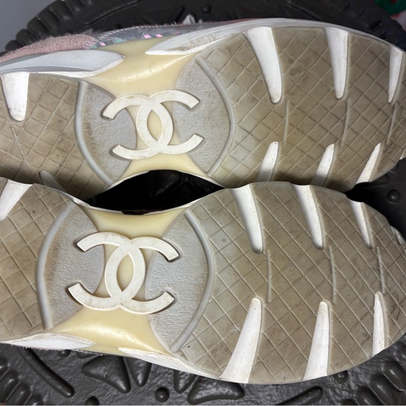 Chanel Pink Tweed Sneakers - Picture 7 of 7